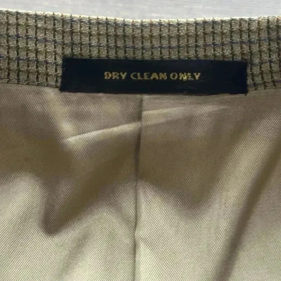 VTG Givenchy Monsieur Worsted Wool Suit Sport Jacket Blazer Houndstooth Sz 42R - Picture 7 of 16